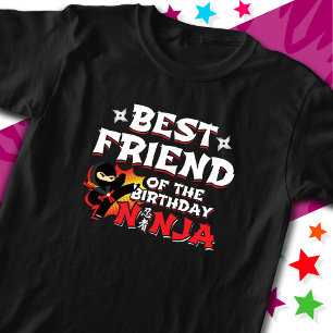 漫画ブック最高のスタイルフレンドの誕生日忍者 Tシャツ