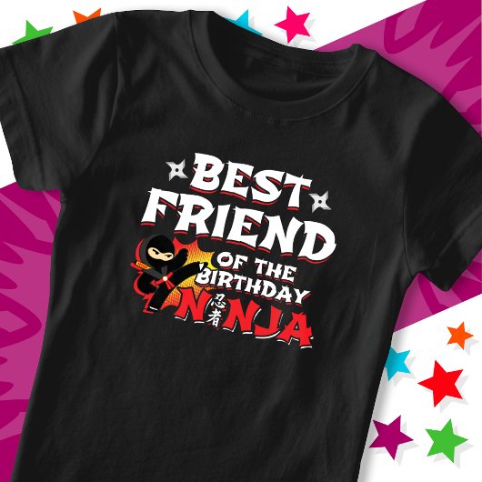漫画ブック最高のスタイルフレンドの誕生日忍者 Tシャツ
