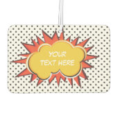 漫画ブック爆発カスタム文字バブル カーエアーフレッシュナー (裏面)