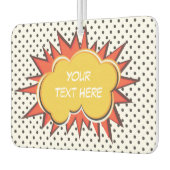 漫画ブック爆発カスタム文字バブル カーエアーフレッシュナー (左)