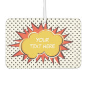 漫画ブック爆発カスタム文字バブル カーエアーフレッシュナー (正面)