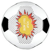 漫画ブック爆発カスタム文字バブル サッカーボール (回転)