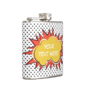 漫画ブック爆発カスタム文字バブル フラスク (右)