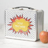 漫画ブック爆発カスタム文字バブル メタルランチボックス (インサイチュ)