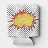 漫画ブック爆発カスタム文字バブル 缶クーラー (裏面)