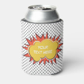 漫画ブック爆発カスタム文字バブル 缶クーラー (缶裏面)