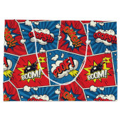 漫画ブック音声バブル抱き枕 ラージペーパーバッグ (裏面)