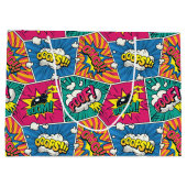 漫画ブック音声バブル抱き枕 ラージペーパーバッグ (裏面)