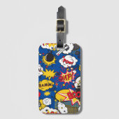 漫画ブック、スーパーヒーロー荷物タグ ラゲッジタグ (正面縦)