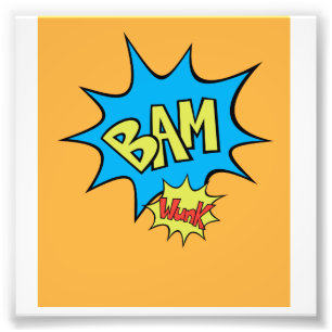 漫画ブック「Bam」バルーン フォトプリント