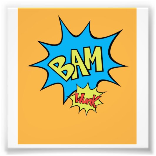 漫画ブック「Bam」バルーン フォトプリント (正面)