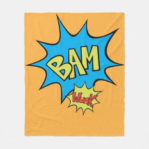 漫画ブック「Bam」バルーン フリースブランケット