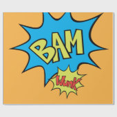 漫画ブック「Bam」バルーン ラッピングペーパー (フラット)
