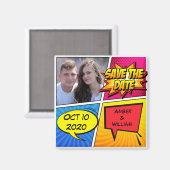 漫画ブックSuperhero日付を保存 マグネット (正面/裏面)