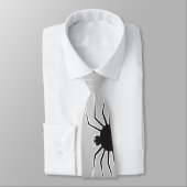 漫画ブラックスパイダー及びくもの巣おもしろいハローウィンパーティ ネクタイ (タイ)