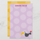 漫画ブラックトゥーカンバードキッド誕生日ありがとう 便箋 (正面/裏面)