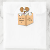 漫画ブリタニードッグ蔵書票ステッカーテンプレート ラウンドシール (バッグ)