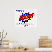 漫画ブーム！憎しみは歓迎ポスターではない ポスター (キッチン)