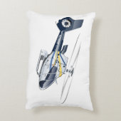 漫画ヘリコプター アクセントクッション (裏面(縦))