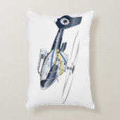 漫画ヘリコプター アクセントクッション (正面(垂直))