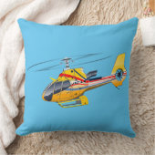 漫画ヘリコプター クッション (ブランケット)
