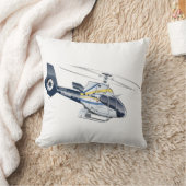 漫画ヘリコプター クッション (ブランケット)