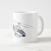 漫画ヘリコプター ジャンボコーヒーマグカップ (正面右)