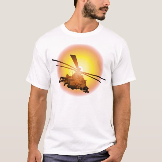 漫画ヘリコプター Tシャツ (正面)