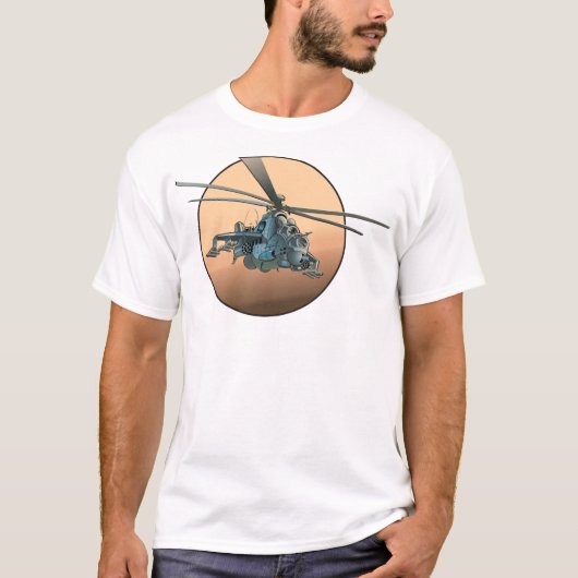 漫画ヘリコプター Tシャツ (正面)