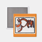 漫画ベイ西ショークォーターホースマグネット マグネット (正面/裏面)