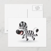 漫画ベビーゼブラ ポストカード (正面/裏面)