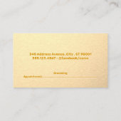 漫画ペットグルーミング 予約カード (裏面)