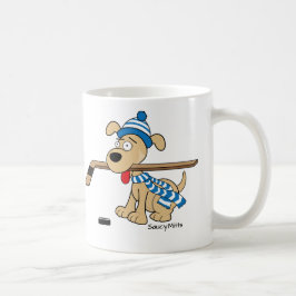 漫画ホッケー犬 コーヒーマグカップ