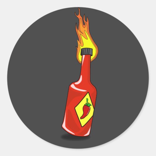 漫画ホットソースシール ラウンドシール (正面)