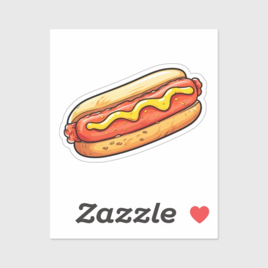 漫画ホットドッグ シール (シート)