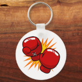 漫画ボクシング手袋 キーホルダー (正面)