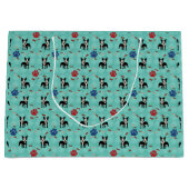 漫画ボストンテリア ラージペーパーバッグ (正面)