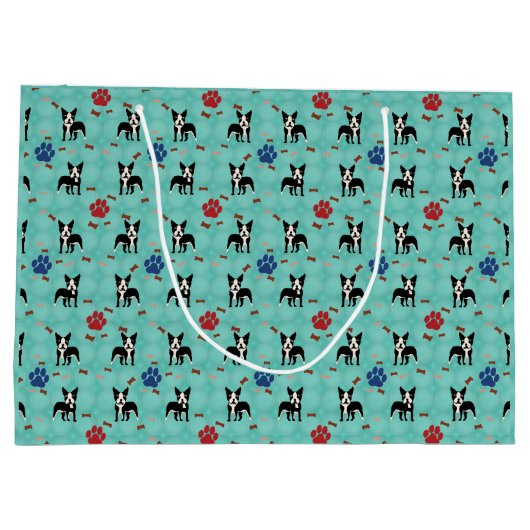 漫画ボストンテリア ラージペーパーバッグ (裏面)