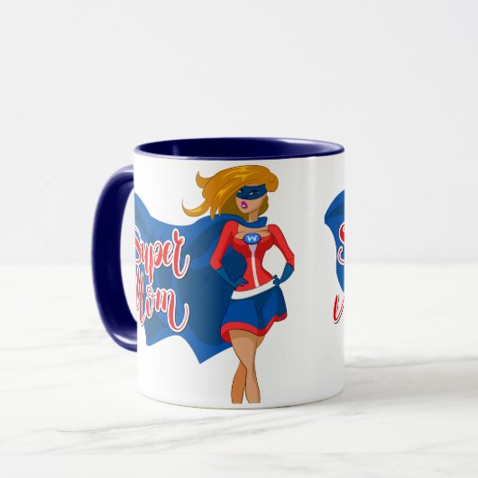 漫画ポップ・アートのアすごいートママママママケープ マグカップ (正面左)