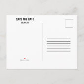 漫画ポップ・アートのアー💥🎨の結婚落書き日付を保存 案内ポストカード (裏面)