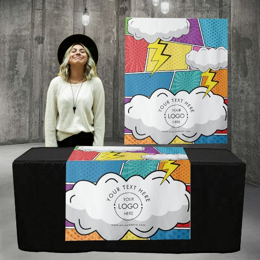 漫画ポップ・アートのアートロポップ・アートのゴアップショップテーブルランナー タペストリー