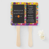 漫画ポップ・アートのアート音声バ結婚ブルズ・ハンドファン ハンドファン (正面&裏面)