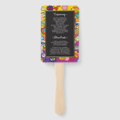 漫画ポップ・アートのアート音声バ結婚ブルズ・ハンドファン ハンドファン (裏面)