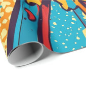 漫画ポップ・アートのスタイルアート爆発(11) ラッピングペーパー (ロールコーナー)