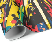 漫画ポップ・アートのスタイルアート爆発(2) ラッピングペーパー (ロールコーナー)