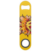 漫画ポップ・アートのブックアポップ・アートのートKA-POW スピード栓抜き (裏面)