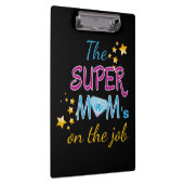漫画ポップ・アートのブックアートスーパーヒーロー母の日 クリップボード (右)