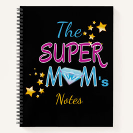 漫画ポップ・アートのブックアートスーパーヒーロー母の日 ノートブック