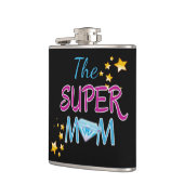 漫画ポップ・アートのブックアートスーパーヒーロー母の日 フラスク (左)