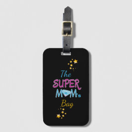 漫画ポップ・アートのブックアートスーパーヒーロー母の日 ラゲッジタグ